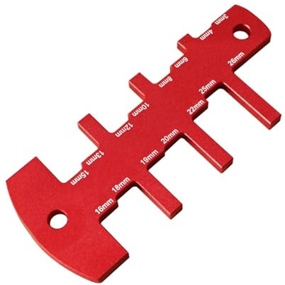 Jauge de hauteur de scie de table, scie à table en alliage d'aluminium, jauge précise – Outil de traitement lisse, règle de mesure domestique pour les projets de mesure des menuisiers