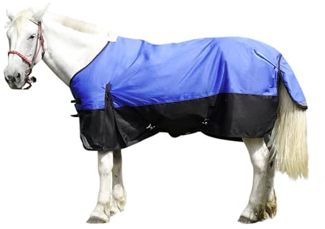 1200D Regendecke Pferd 155cm wasserdichte pferdedecke Winterdecke für Pferde pferdedecken Leichte, wasserdichte, Atmungsaktive und Reißfeste