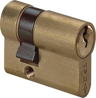 Cilindro Mezzo da Infilare Sagomato Cisa 0G304.03 Misura 49,5mm 40/10mm Nichelato