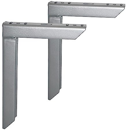 Element System 18133-00161 Wandkonsole Heavy – belastbare Metall-Konsole optimal geeignet für das Lagern hoher Gewichte, für Wandregale, verzinkt, 150 x 200 mm, 2 Stück