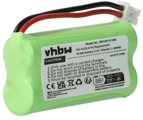 vhbw NiMH Akku 700mAh (2.4V) kompatibel mit schnurlos Festnetz Telefon Siemens Gigaset A160, A165, A165 Trio Ersatz für V30145-K1310-X359, V30145-K1310-X383.