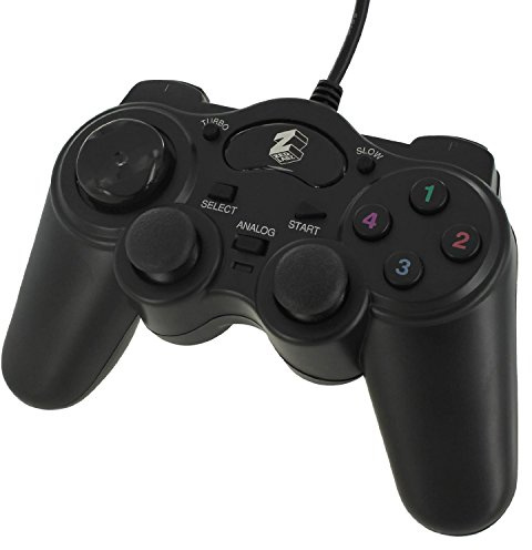 Wired controller for PS2 double shock turbo analog controller Sony PlayStation 2 & PlayStation 1 – black | ZedLabz
