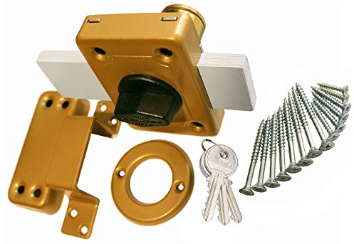KeyMet GmbH Aufschraubschloss Kastenschloss Türzusatzschloss GAMA 140 Gold