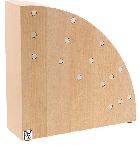 ZWILLING Italian Round Magnetic Knife Block - Natural Beechwood