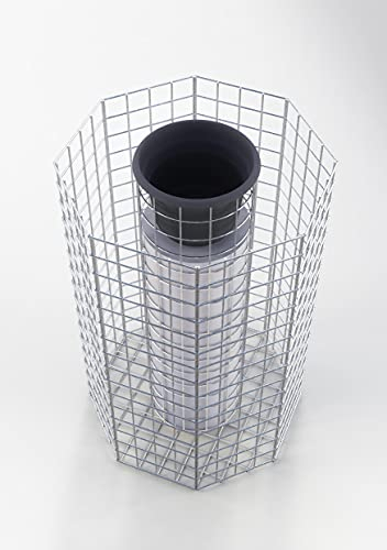 Gabiona Blumensäule achteckig, Höhe 82 cm, MW 5 x 5 cm, feuerverzinkt inkl. Topf