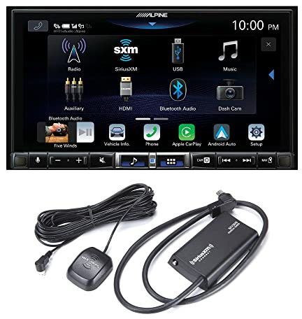 Alpine iLX-507 7 CarPlay/Android Auto Hi-Res Receiver with SXV300v1 Satellite Radio Receiver