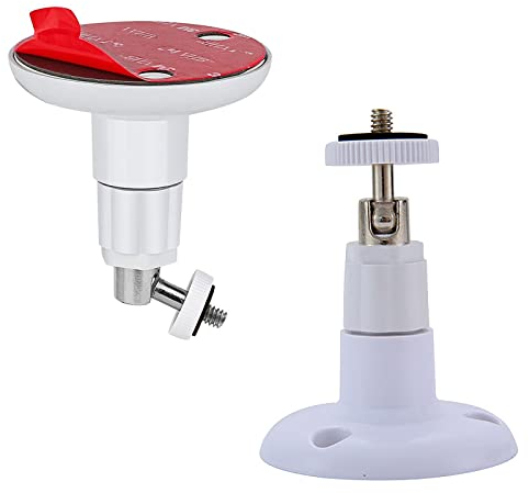 WANGCL 2Pack Autocollant Montage Mural 360 Degrés Réglable Support Sans Vis pour Caméra De Surveillance Anneau Sans Perçage