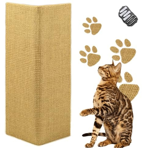 Hutpet 2Pcs Packing Foldable Cat Scratcher Board,Sofa Wall Corner Cat Scratching Pads, Horizontal Cats Scratcher Guards for Furniture Wall Cat Scratchers for Indoor Cats