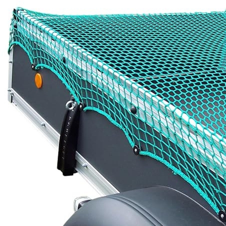 AWOTEX Anhängernetz 4,0 x 8,0 m I versch. Größen I Netz für Anhänger & Container I LKW & PKW Container-Netz mit 45 x 45 mm Maschenweite I 3 mm Dickes Abdecknetz für Anhänger & Container