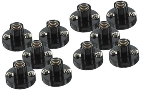 SEWOART 10pcs Socket Light Bulb Holders Screw Lamp Holder Bulb for Home Commercial Use