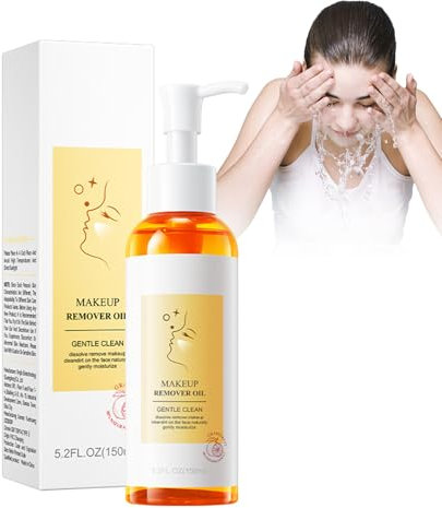 Tkekruh Aceite Limpiador Facial 150ml, Aceite de Limpieza Profunda, Speedy Aceite de Limpieza, Desmaquillante, Exfoliante, Limpiador de la Piel, Fácil de Enjuagar, Cruelty-Free