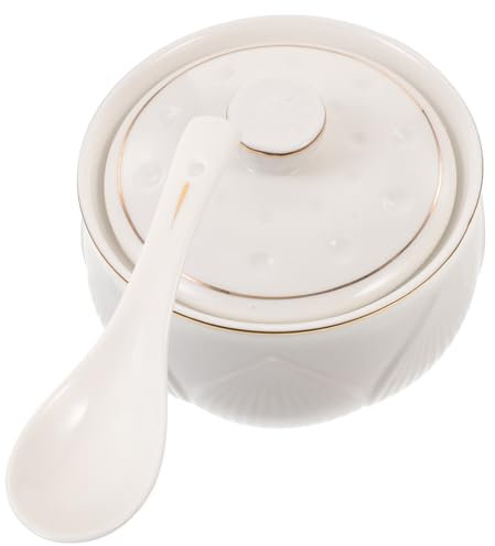 Cabilock Elegante Ciotola in Ceramica Per Stufato Pentola Per Cottura A Vapore Per Zuppa Ciotola Da Cucina Multiuso Per Cottura A Vapore