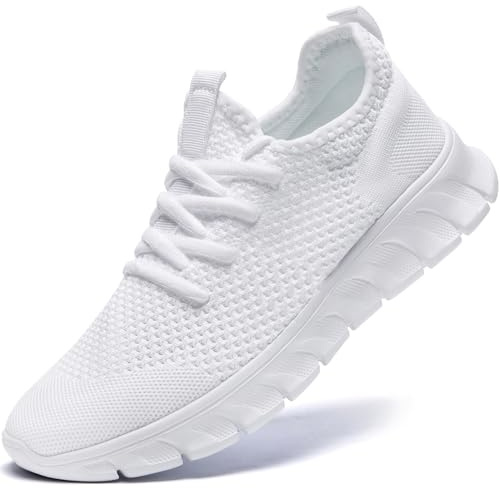 Women Trainers Shoes Running Walking Tennis Ladies White Size UK 7