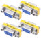 YARCHONN DB9 Gender Changer Solderless Connector Adapter Mini RS232 Serial Gender Changer D-SUB 9 Pin Coupler for Serial Cable -4pcs (Female to Female)