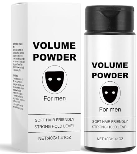 Volume Powder for Men, Texture Powder, Hair Styling with Natural Ingredients, Strong Hold, Easy to Apply & Travel, 40g