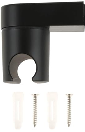 Duschhuvudfäste, Duschmunstyckehållare Väggmonterad Justering Rotation Flerfärgad(Black)