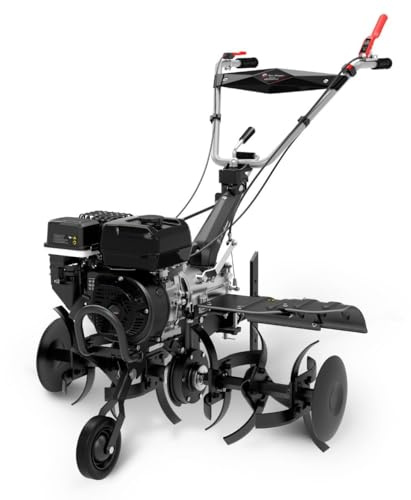 Motoculteur Thermique 4T 212 Cm3 7CV Largeur de Travail 56-76 cm - Motobineuse Thermique 7CV Moteur 4T 212 Cm3 Largeur de Travail 56-76 cm Marche Avant et arrière Tonino Lamborghini