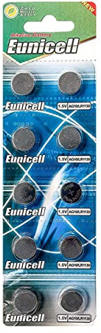Pack of 10 AG10, AG 10, 389, LR1130 button cell batteries