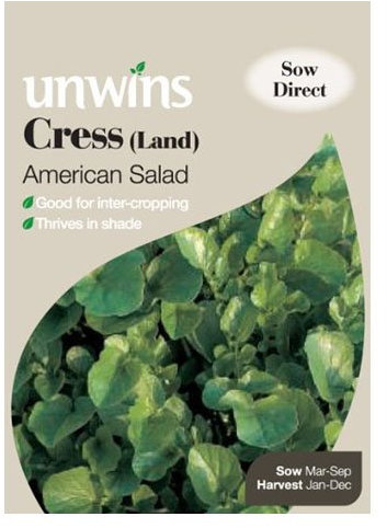 Unwins Cress Land American Salad Seeds