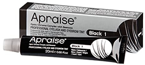 Apraise Tinta per ciglia e sopracciglia, nero numero 1