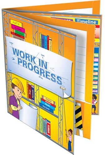 Really Good Stuff Work-in-Progress 4-Pocket Folders - 12 folders - Bulk School Supplies, Take Home Organizer for Students, Classroom Essentials