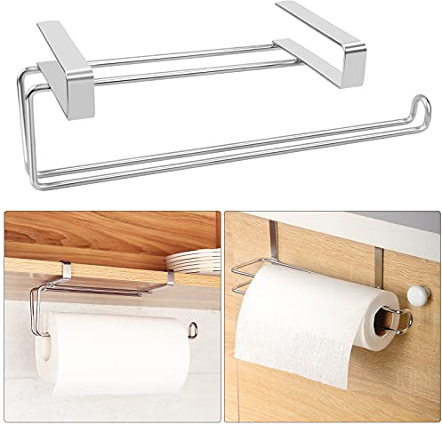 Hysagtek Kitchen Roll Holder 304 stainless steel Paper Towel Holder Under Cabinet Shelf Toilet Paper Dispenser Storage Rack Holder