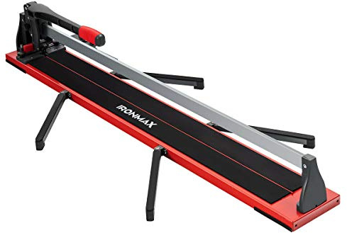 Goplus Tile Cutter 48 Inch, Manual Ceramic Tile Cutter with Tungsten Carbide Cutting Wheel, Anti-Skid Feet, Removable Scale and 4 Adjustable Brackets, Professional Porcelain Floor Tile Cutter Tool