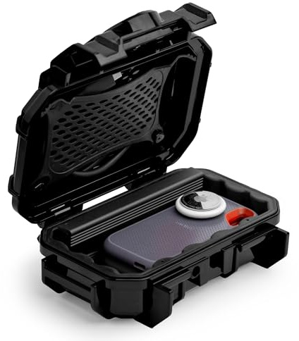Evergreen 52 Waterproof Dry Box Protective Case - Travel Safe/Mil Spec/USA Made - for Cameras, Camping, Fishing, Hiking, Traveling, Water Sports, Knives, Survival (Black)