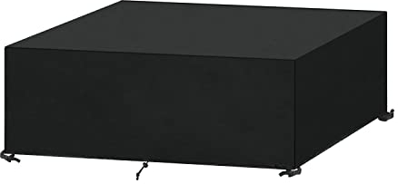 SanGlory Gartentisch Abdeckung 150x90x71cm, Abdeckhaube Gartenmöbel Rechteckig Lounge Abdeckung Wasserdicht Abdeckplane für Gartenmöbel Winterfest Tischabdeckung Gartenmöbel Plane, Anti-UV