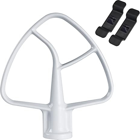 Frusta piatta per Robot da Cucina KitchenAid 4,3 e 4,8 L, accessori frullatore piatto rivestito K45B per Kitchenaid 4.5 Quarti