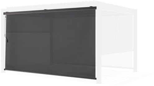 Store pergola bioclimatique - 277 x 208 cm - Gris Anthracite