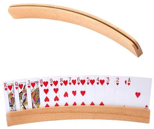 Helweet Spielkartenhalter, Kartenhalter, Spielkartenständer, Freisprech Kartenständer, Kartenhalter, Spielkartenhalter, Befreien Sie Ihre Hände Vom Spielkartenständer, 33 x 3.4 x 1.2cm