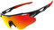 Victgoal Cycling Glasses with Polarised Lenses UV400 Protection Anti-Glare Running Sunglasses Men Women TR90 Frame Ultralight Outdoor Sports Cycling Sunglasses for Cycling Running (Black)