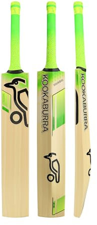 Kookaburra Kahuna 10.1 Cricket Bat-Size 2 Bate Junior, Juventud Unisex, Lime Green, Talla 2