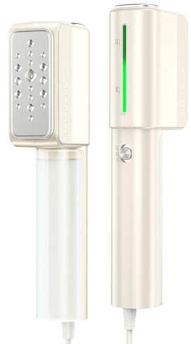 Jack & Rose Defroisseur de voyage, Fer à repasser ultra-léger et portable, 110-240V double tension, 2-en-1 Steamer pour voyage, 15s chauffage rapide, 1000W repasseur vapeur pour vêtements et rideaux