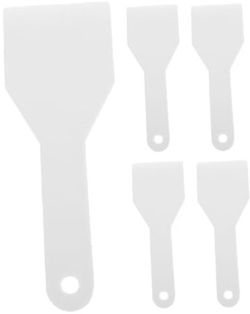 Cabilock 5pcs Deicing Freezer Ice Scraper, Refrigerator Ice Shovels, Plastic Defroster Hand Held Flat Shovels for Kitchen Fridge Deicing Defrosting