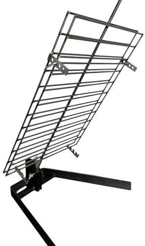 Girarrosto Libro Palo in ferro con base regolabile girevole Griglia Argentina (60 x 40 cm)