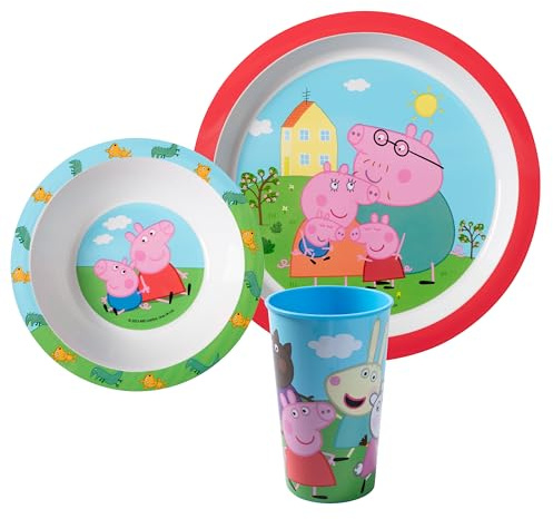 Peppa Pig 3-delar Frukostset