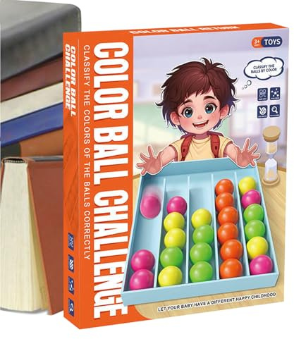 Neamou Sorting Toys,Ball Sort Puzzle Brain Teaser Game | Educational Gadgets Fidget Preschool Tools for Classroom Holiday Easter Travel Stocking Basket