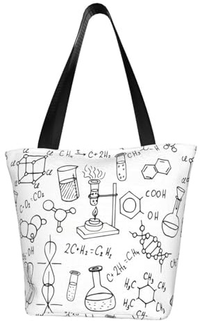 ERCgad Kemi Tryck Dam Axelväska Mångsidig Utomhus Ledig Crossbody Tote Daglig Pendling Resa