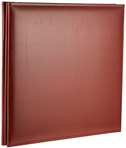 Pioneer 12 Inch by 12 Inch Snapload Sewn Leatherette Cover Memory Book, Brown