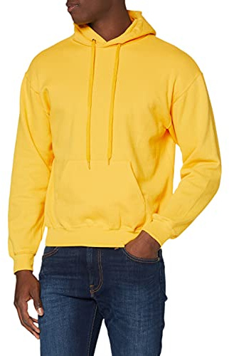 Fruit of the Loom Men's Classic Hooded Sweat, Sunflower, XL UK