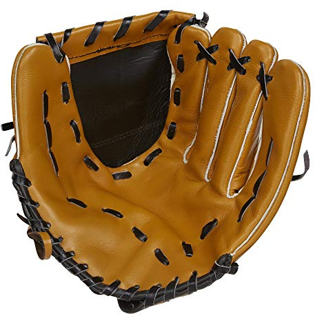 Ram Cricket Catching Mitt – Premium Real Leather Baseball Glove – Left Handed – Senior Size Glove - Great for Cricket Fielding Drills & Cricket Coaches