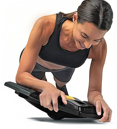 STEALTHGO + Portable Plank Board Core Trainer - Turn Fitness Into a Fun Game - Get Strong Sexy Abs and Lean Core Playing Games On Your Phone; Free iOS/Android App; 4 Free Mobile Games Included;