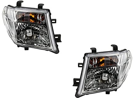 Johns, Juego de faros delanteros para Nissan Pathfinder R51 H4, juego izquierdo y derecho 01/05 – 12/09 con intermitente