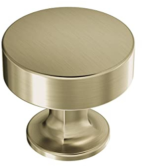 Amerock BP37102BBZ | Kitchen Cabinet Knob | Golden Champagne | Everett | 1-5/16 in (34 mm) Diameter | Cabinet Hardware | Round Furniture Knob | Dresser Drawer Knob
