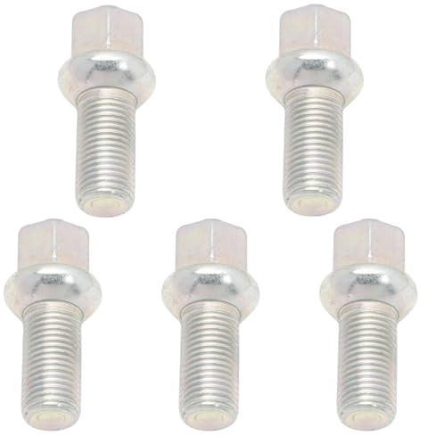 ZEALfix Boulons de goujons d'écrou de roue pour A3 A4 A6 TT Sk-da Fabia 0ctavia Superb, goujons de boulons de roue pour Golf Bora Polo Caddy Passat Jetta Beetle Tiguan Seat Altea Ibiza Leon Toledo,8D