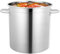 Pentola per zuppa in acciaio inox con coperchio, 35 litri, in acciaio inox, grande pentola da campeggio, bollitore per gulasch (35 l)