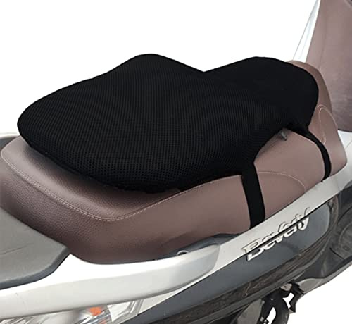 Rebeca Shop Coussin de selle en gel pour scooter et moto en 3d, dimensions 62 x 29 x 3 cm, housse de siège, housse de siège réglable, antidérapante respirante et flexible