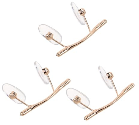 HONITANO 3pezzi Ponte per Occhiali in Metallo Leggero e Acrilico Design Minimalista, Supporto per Riparazione e Manutenzione di Occhiali senza Montatura